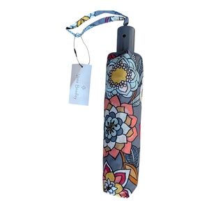 NEW Vera Bradley Multicolor Tropical Evening Floral Umbrella